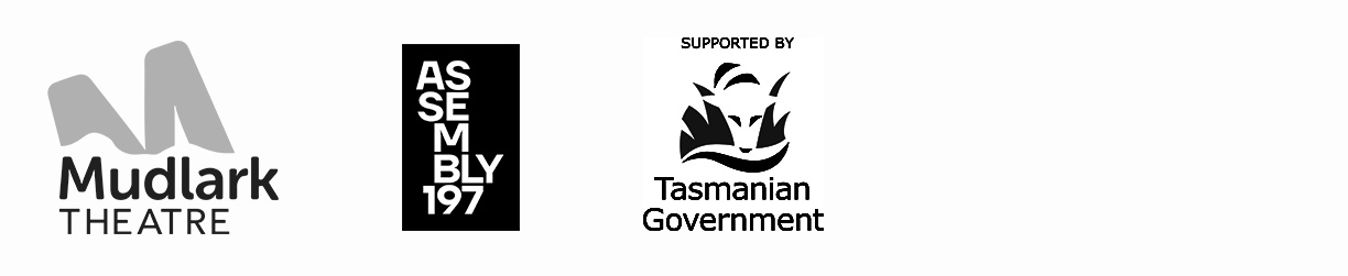 Road Works Logos Mudlark Theatre, Assembly 187, Tasmanian Government