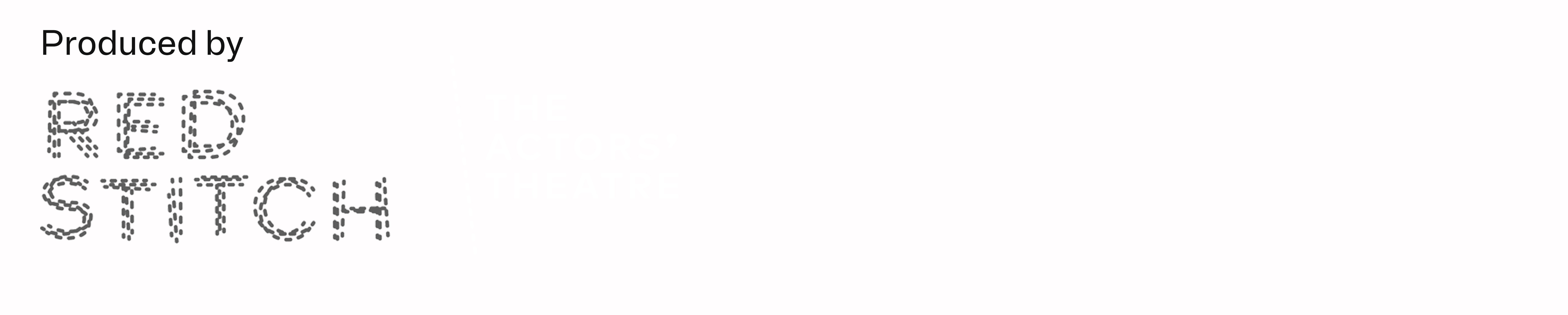 Black and white text based logo that says Red Stitch