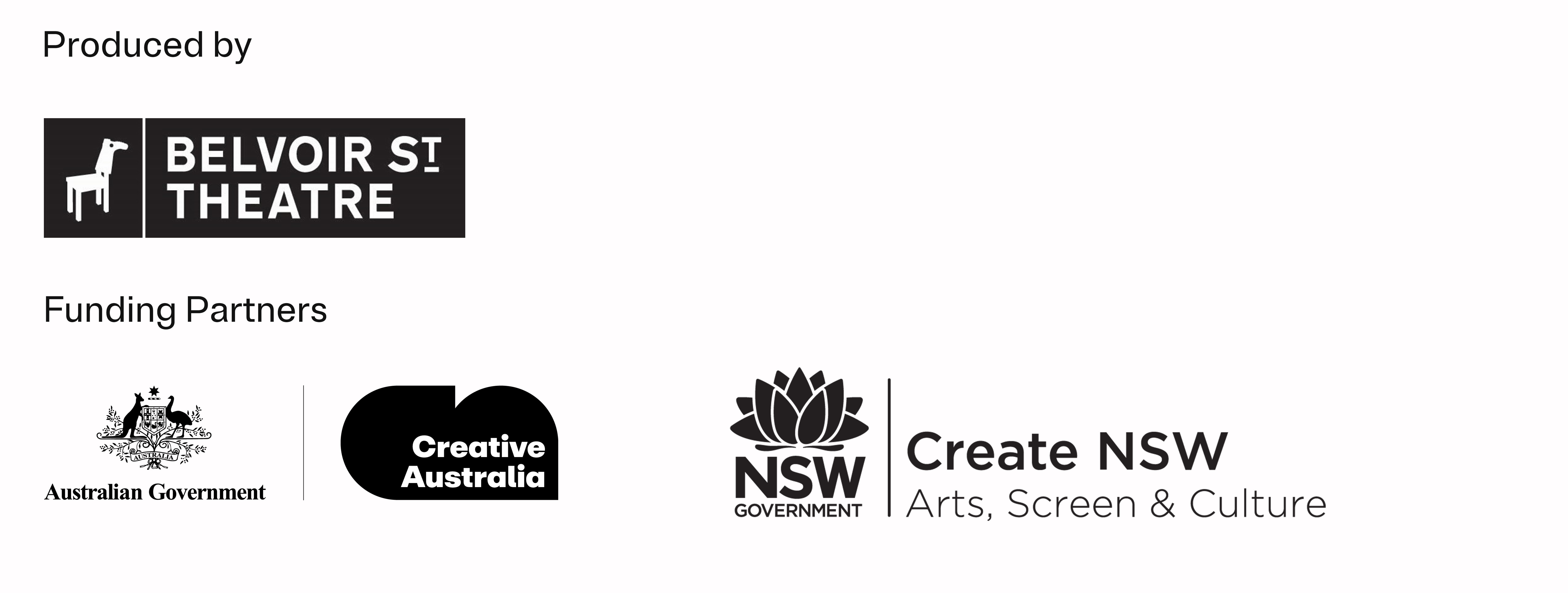 Belvoir St Theatre, Creative Austrakia, Create NSW