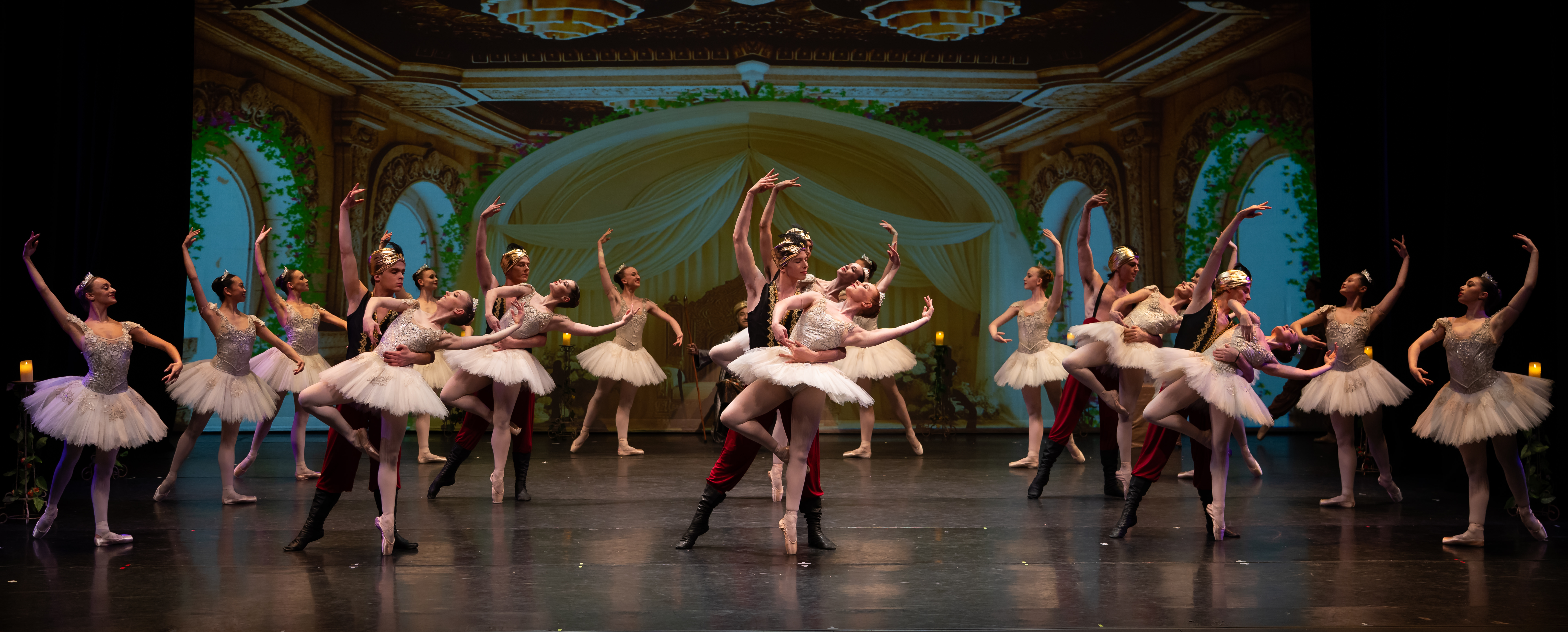 A stage full of ballerinas