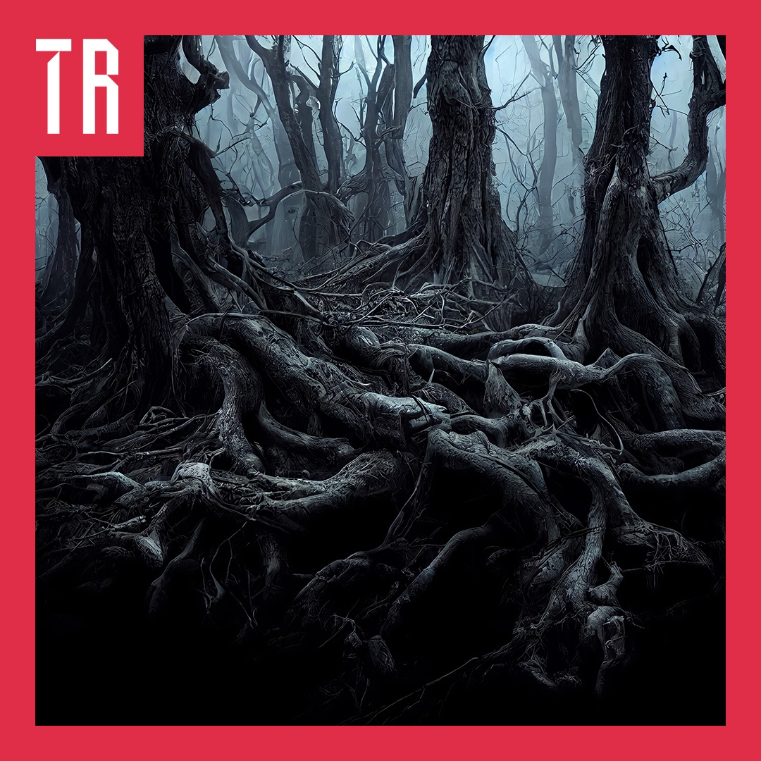 Photo: Jeffrey Legitt A dark and moody images of twtisted tree roots and branches