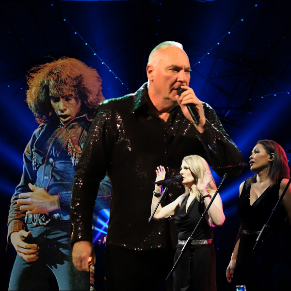 A collage of musicians