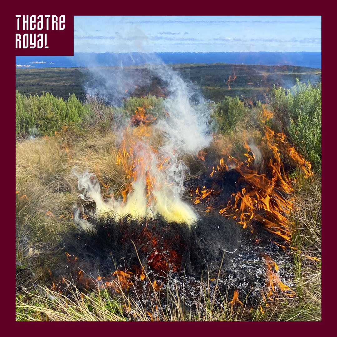 Photo: Sarah Wilcox A grass fire