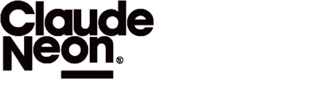 Claude Neon logo A black and white text based logo