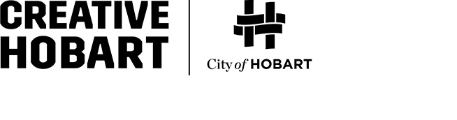 Creative Hobart Logo A black and white text based logo