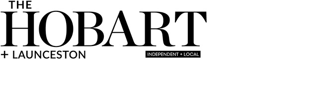 The Hobart magazine logo A black and white text based logo