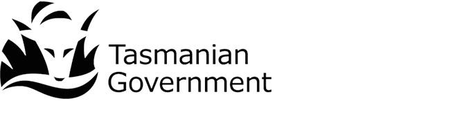 Tasmanian Government logo Black and White Logo