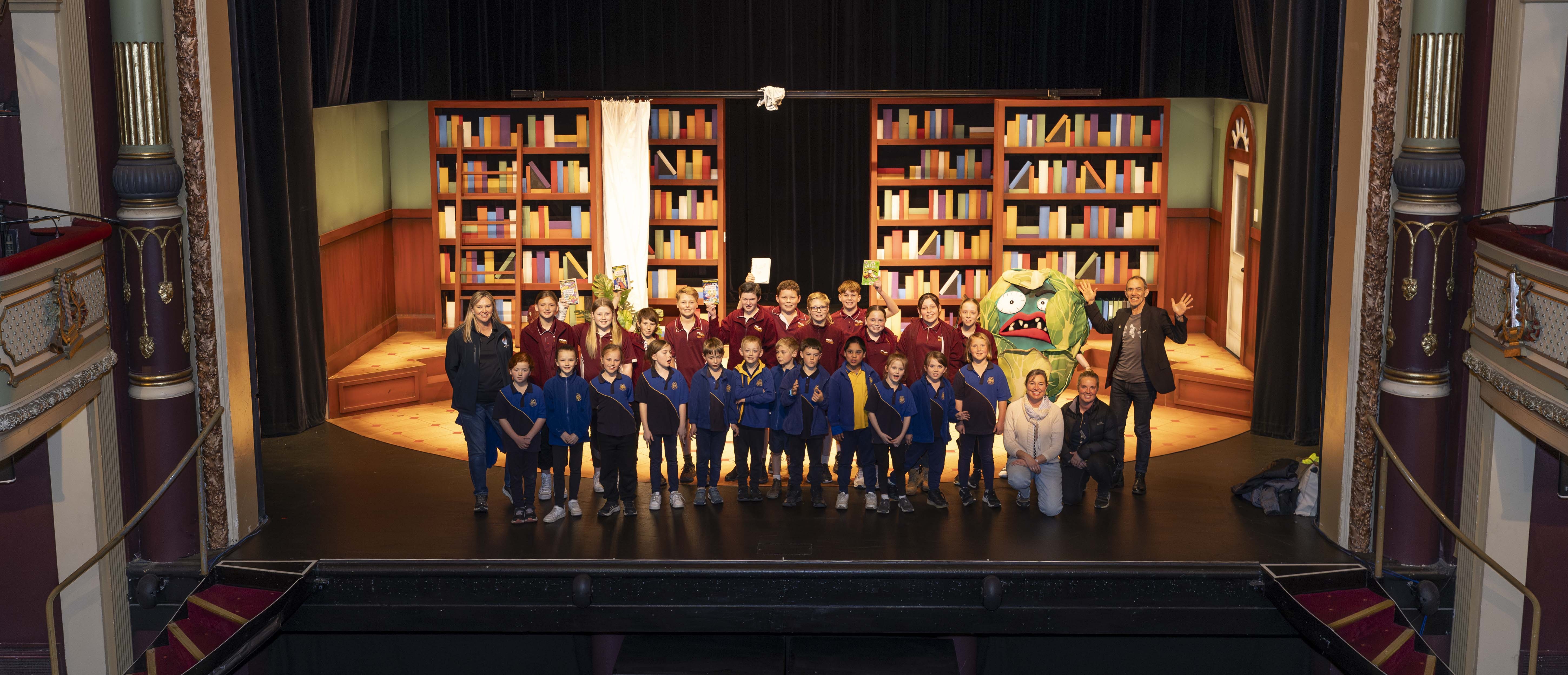 School children at JUST by Andy Griffiths supported by the Friends of the Theatre Royal School children at JUST by Andy Griffiths supported by the Friends of the Theatre Royal